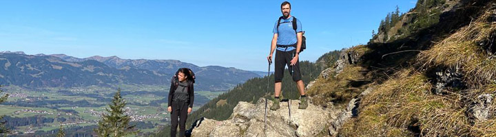 zwei Bergsteiger