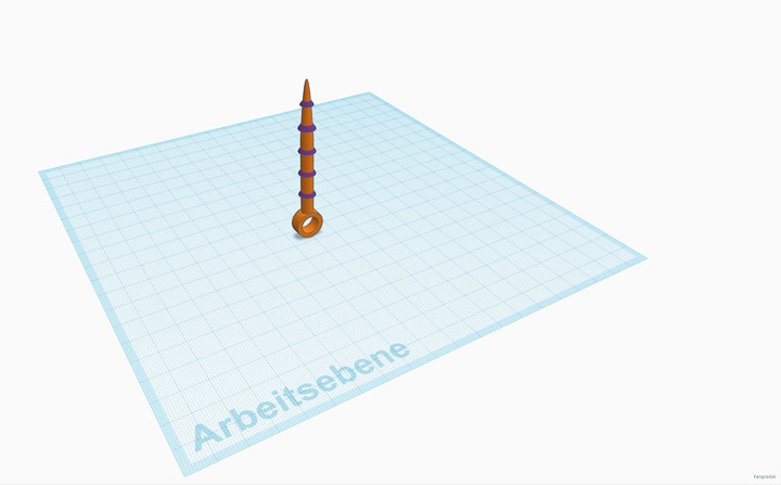 Schneestift als CAD Zeichnung